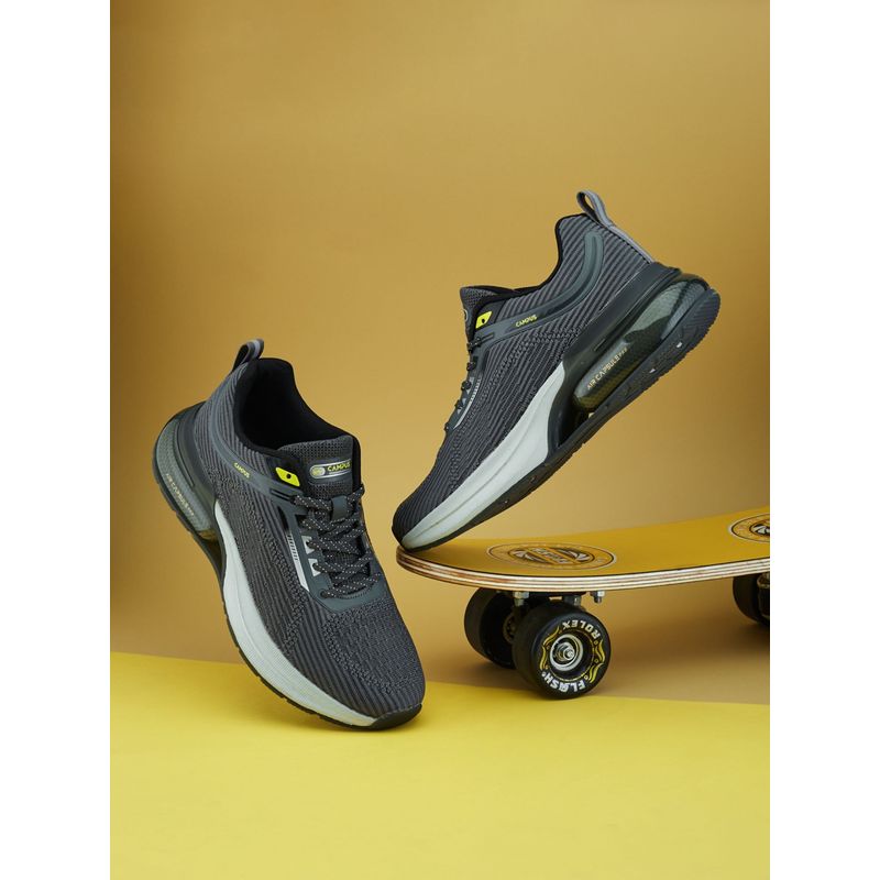 Campus CANVA Mens Sports Running Shoes - Grey (UK 8)