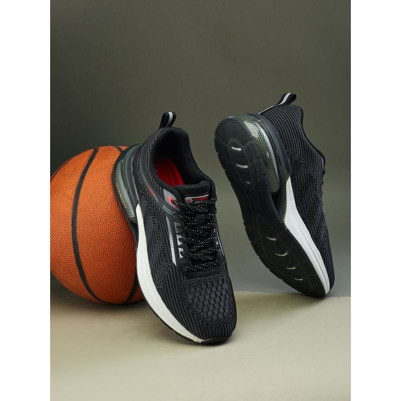 Campus CANVA Mens Sports Running Shoes - Black (UK 8)
