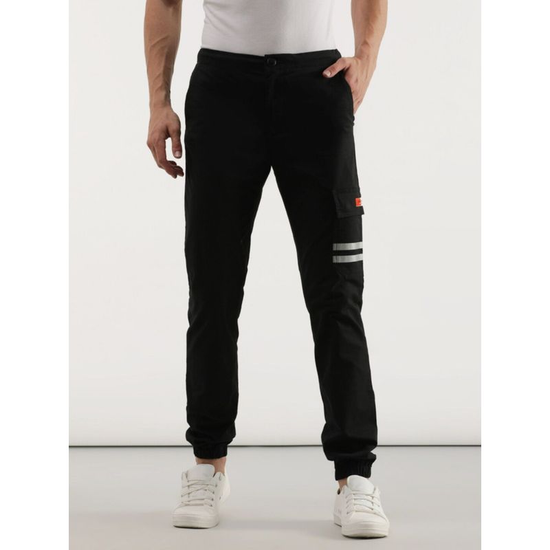 Lee Men Jogger Fit Black Trouser Regular (32)