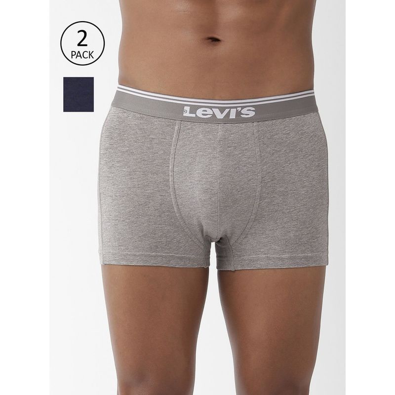 Levi's Men Premium Cotton Stretch 200 Sf Solid Neo Trunk (Pack Of 2) Multi-Color (XL)