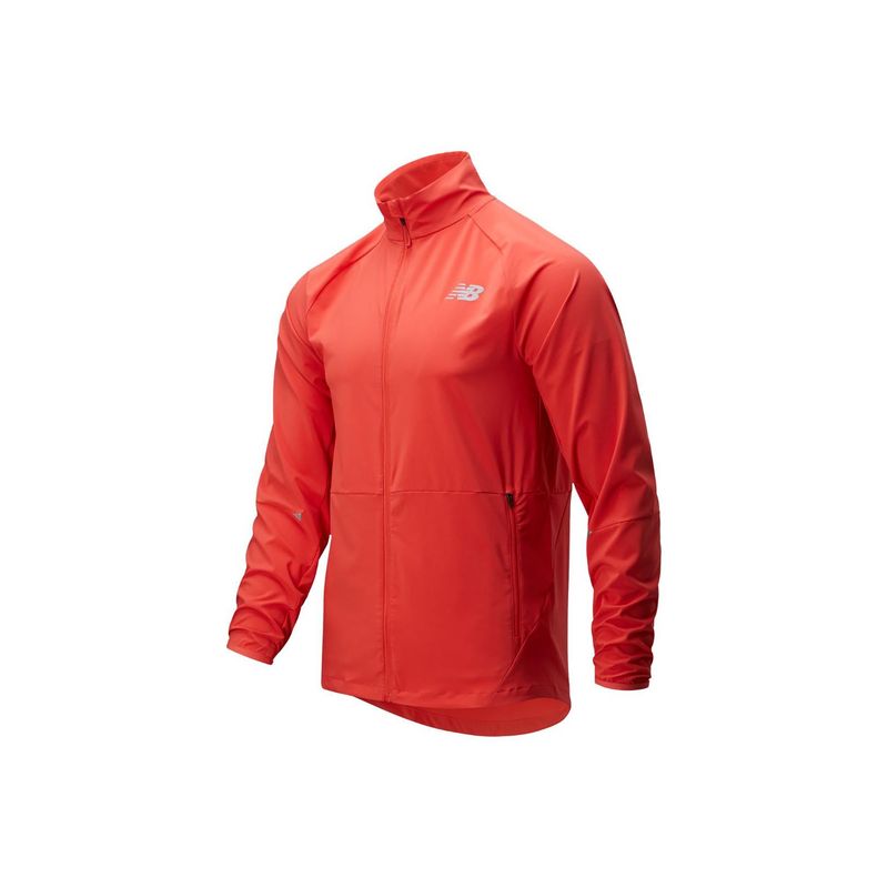 New Balance Men Jacket 100% Polyester Toro Red (XL)