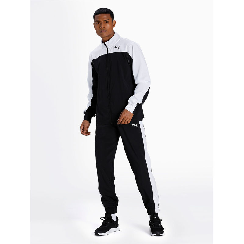 Puma TRAIN FAVORITE Mens Black Jacket with Trackpant (Set of 2) (L)