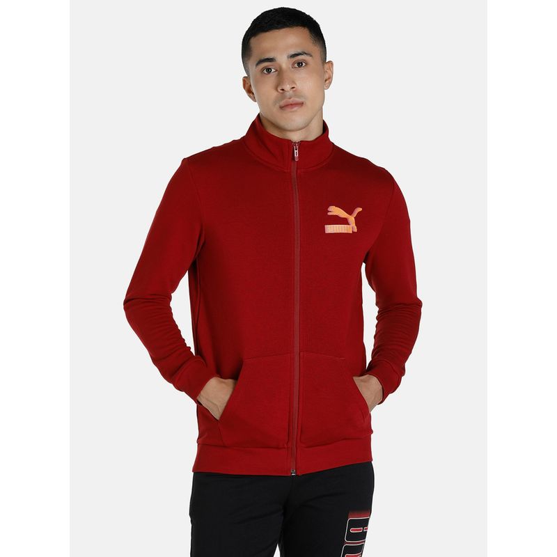 Puma Graphic Mens Red Jacket (S)