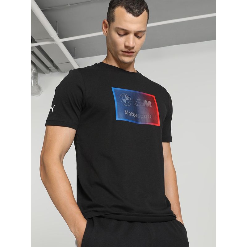 Puma BMW MMS Logo + Men Black T-Shirt (XL)
