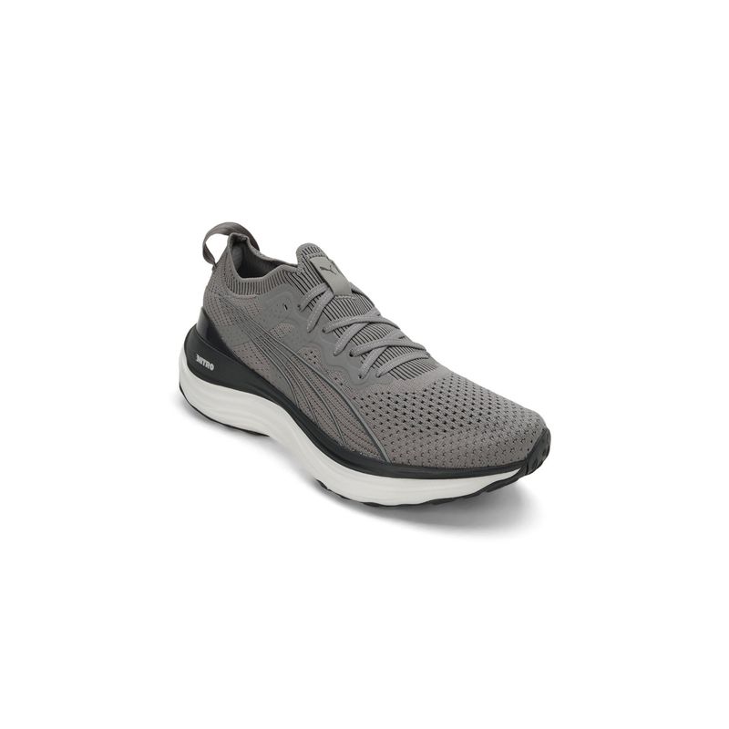 Puma Forever Run Nitro Knit Mens Grey Running Shoes (UK 6)