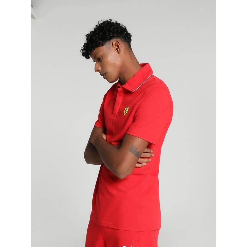 Puma Ferrari Race Mens Red Polo T-Shirt (S)