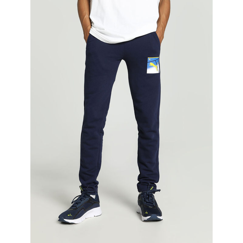 Puma Sport OH Mens Navy Blue Joggers (XL)
