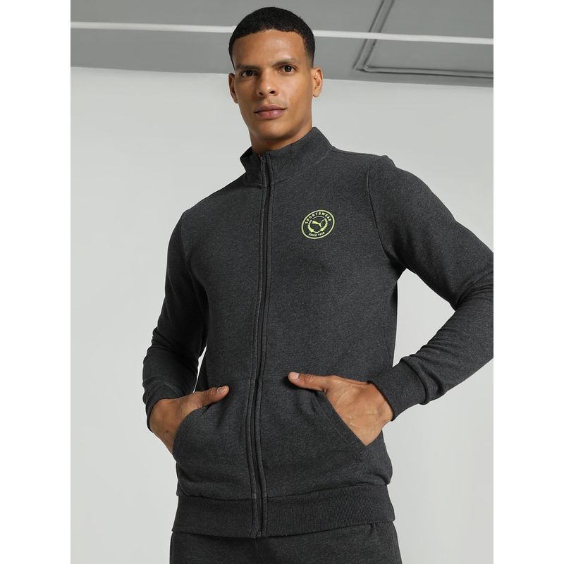 Puma Varsity Graphic Men's Grey Jacket (M)