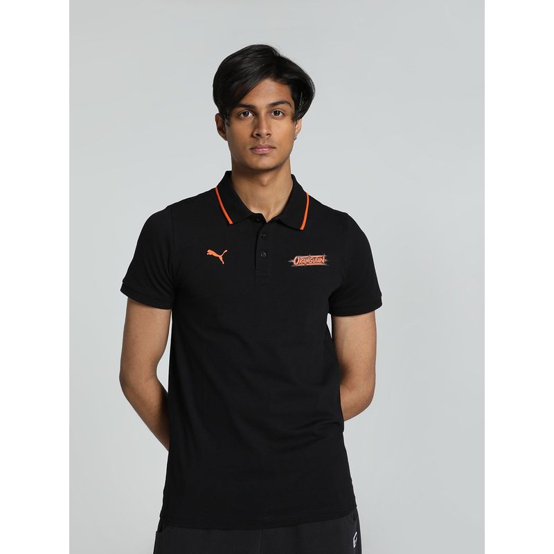 Puma Orangutan Travel Polo Mens Black T-Shirt (S)