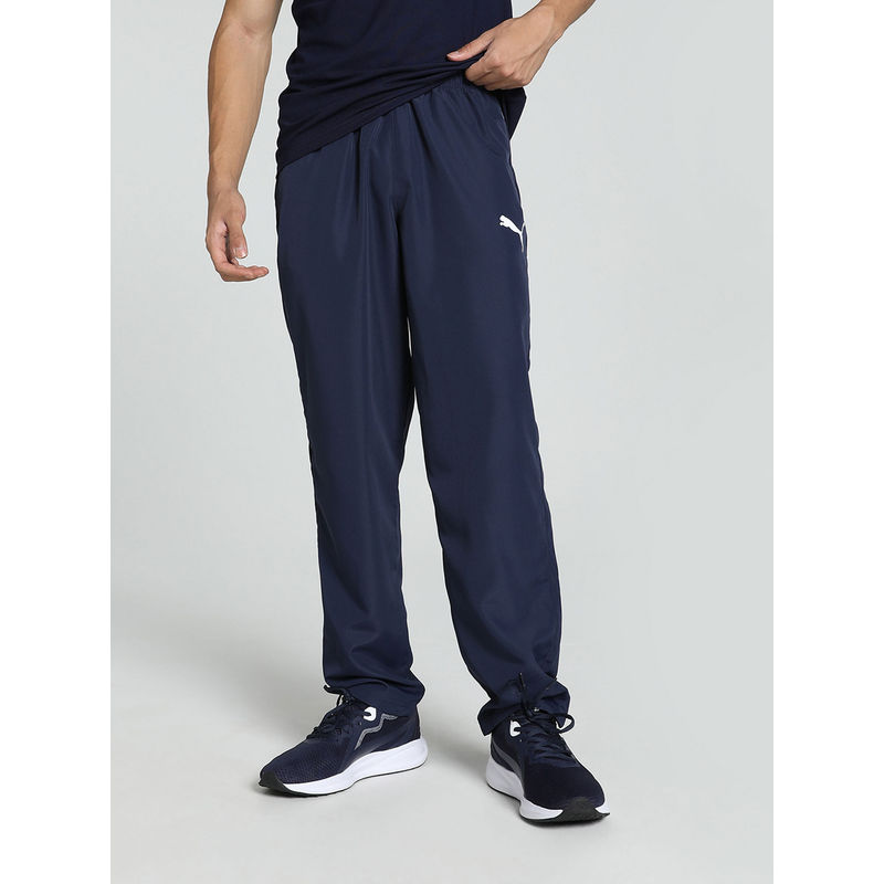 Puma Zippered Woven Mens Blue Sweatpants (S)