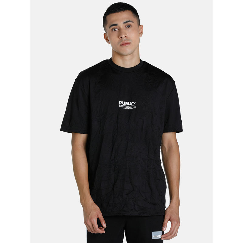 Buy Puma Avenir Crinkle Mens Black T-Shirt Online
