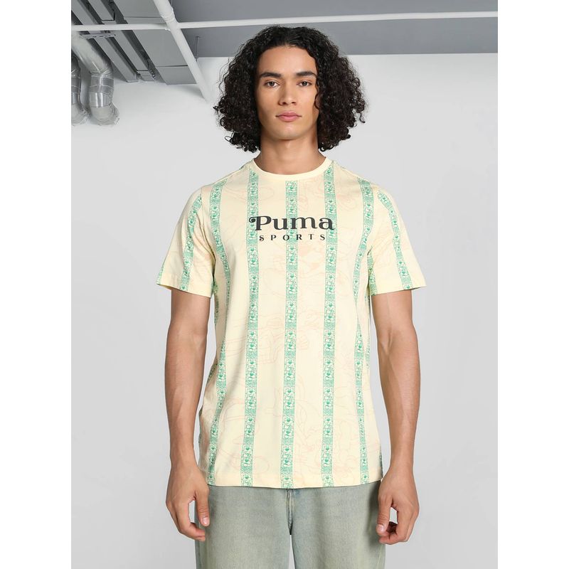 Puma Super Men Yellow T-Shirt (M)