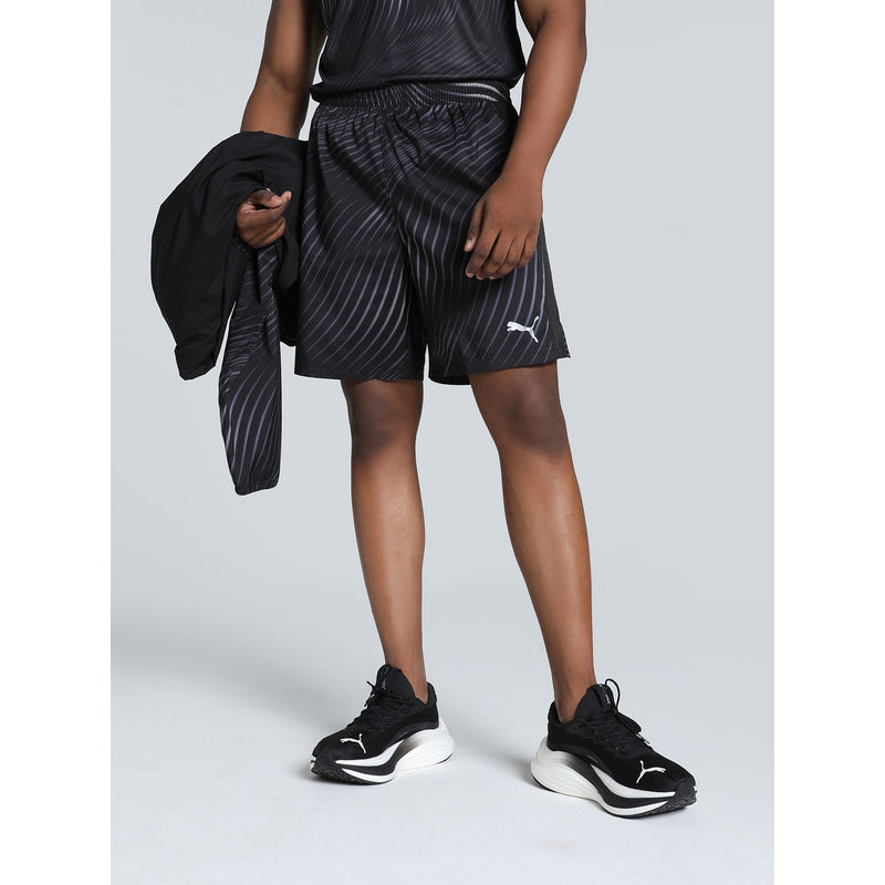 Puma Run Fav Velocity Aop 7 Men Black Shorts (S)