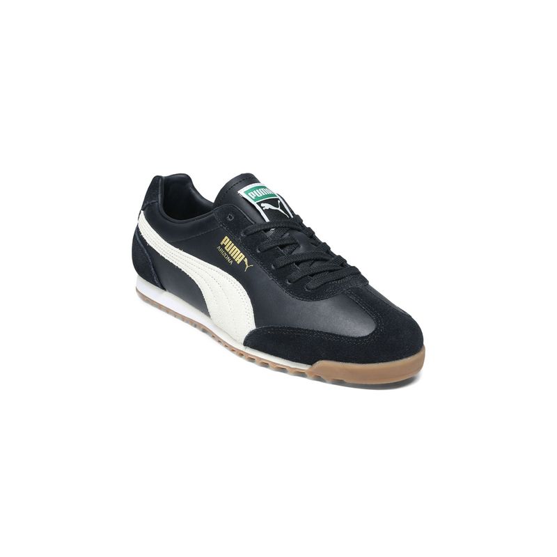 Puma Unisex Black Arizona Retro Premium Suede Sneakers (UK 9)