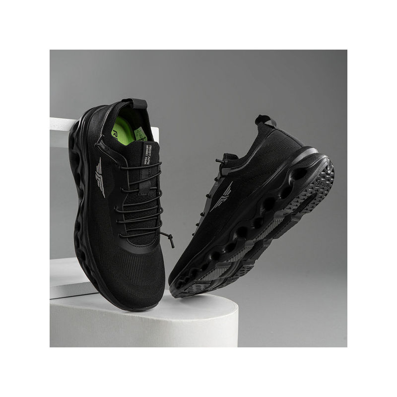 Red Tape Men Textured Black Athleisure Sports Shoes (UK 10)