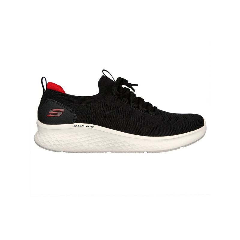 SKECHERS SKECH-LITE PRO - FAINT FLAIR Black Lace Up (UK 7)