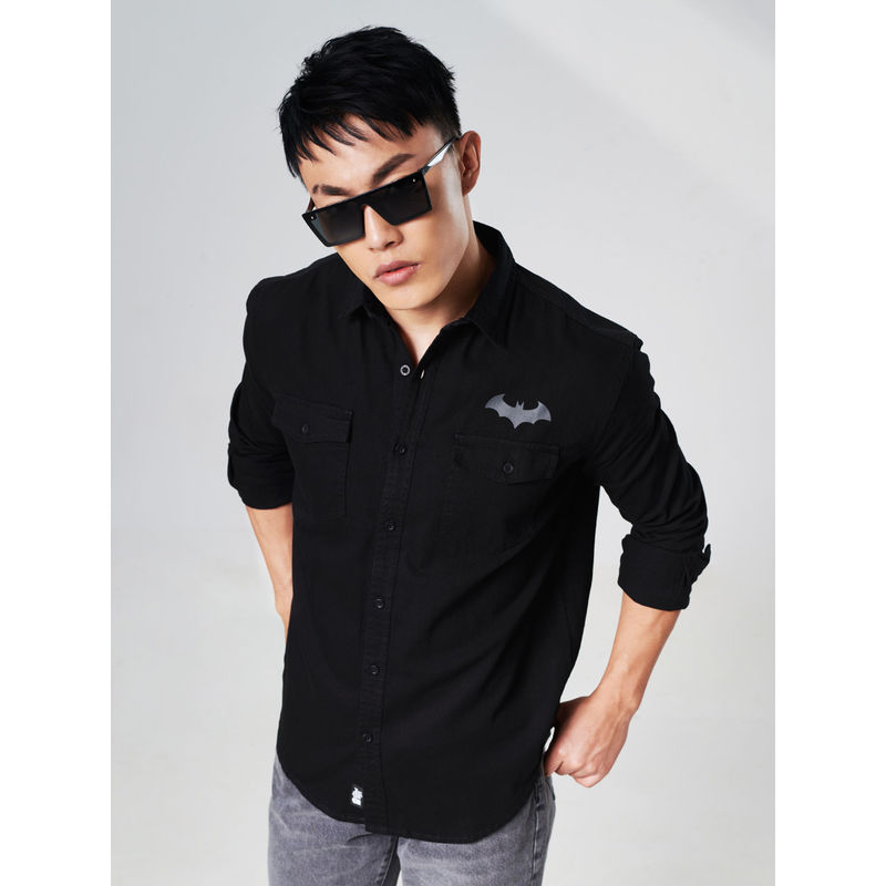 The Souled Store Official Batman Fear The Bat Shirts for Men (M)