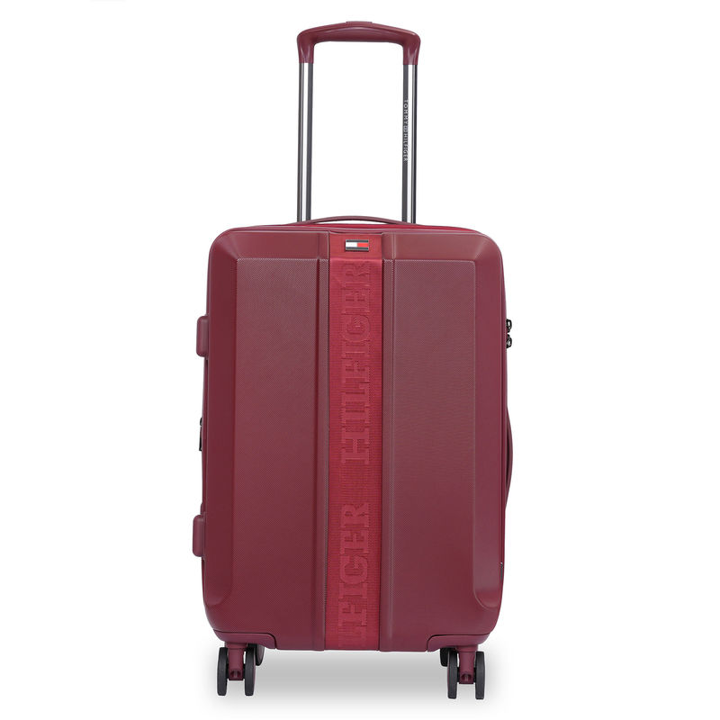 Tommy Hilfiger Unisex Arbor Hard Luggage Suitcase - 77.5 cm Primary Red (L)