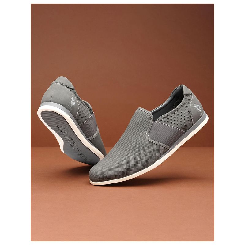 U.S. POLO ASSN. Sergio 2.0 Grey Slip Ons (UK 8)
