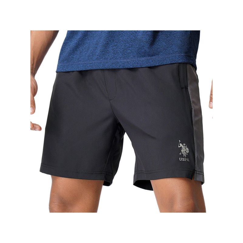 U.S. POLO ASSN. Men Black I716 Natural Polyester Shorts - Pack Of 1 (2XL)