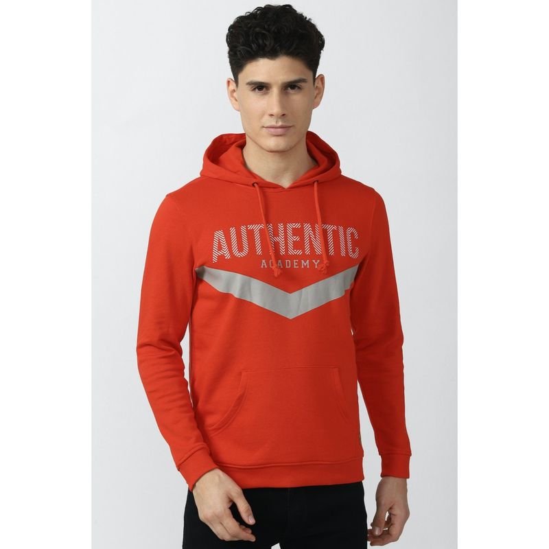 Van Heusen Orange Hoodie (M)