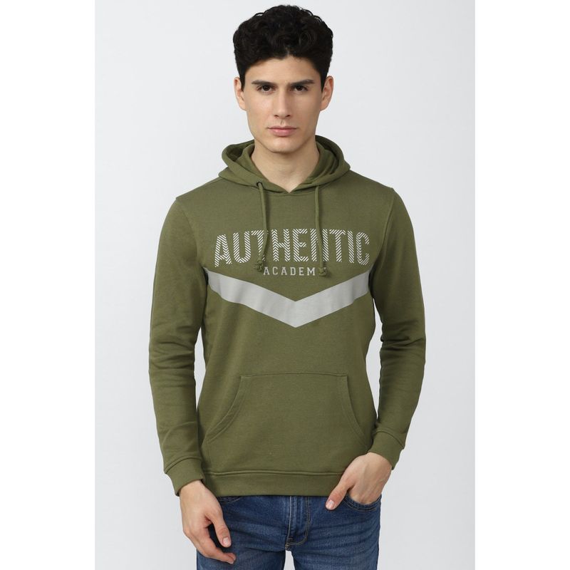 Van Heusen Olive Sweatshirt (M)