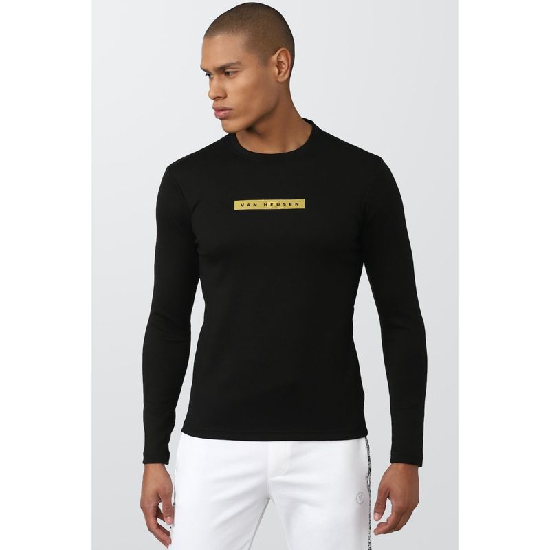 Van Heusen Black T Shirt (S)