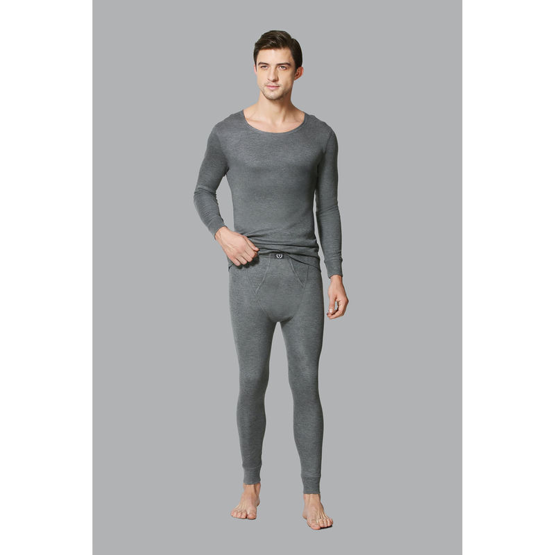 Van Heusen Men Warmtech & Extra Warm Thermal Bottom - Grey Melange (M)