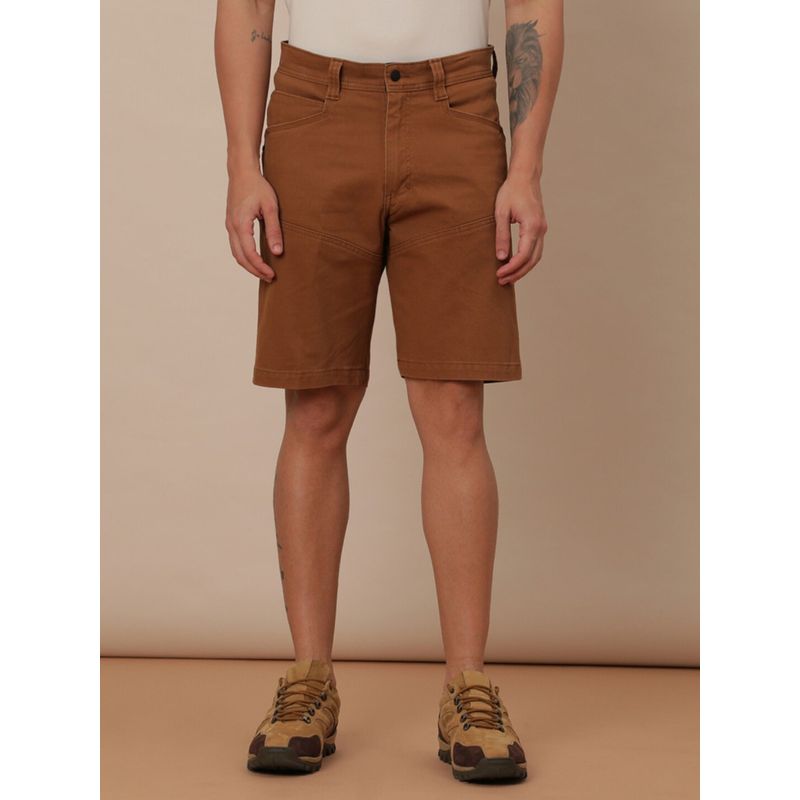 Wrangler Mens Brown Shorts Regular Fit (30)