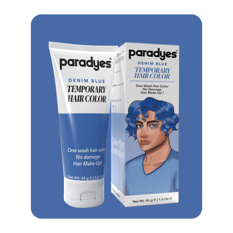 Paradyes Temporary Color 1 Wash Hair Color - Denim Blue