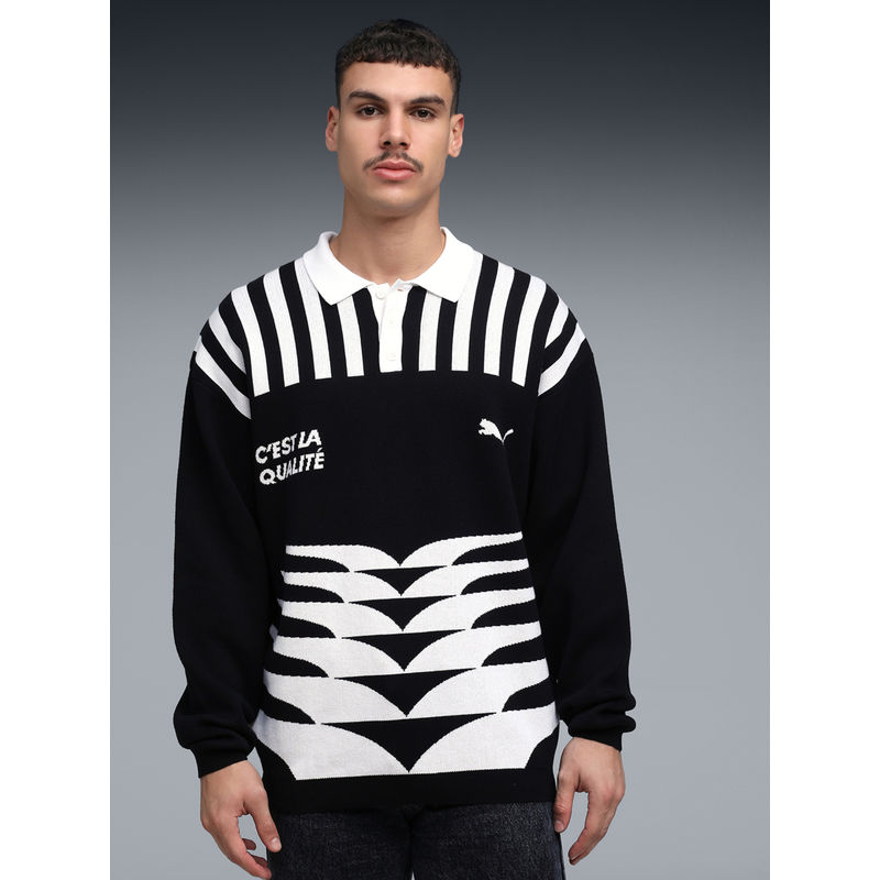Puma The Never worn Vi Knit Men's Black Jersey Sweater (M)