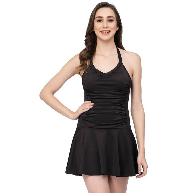 Cukoo Padded Black Halter Neck Swimwear (XL)