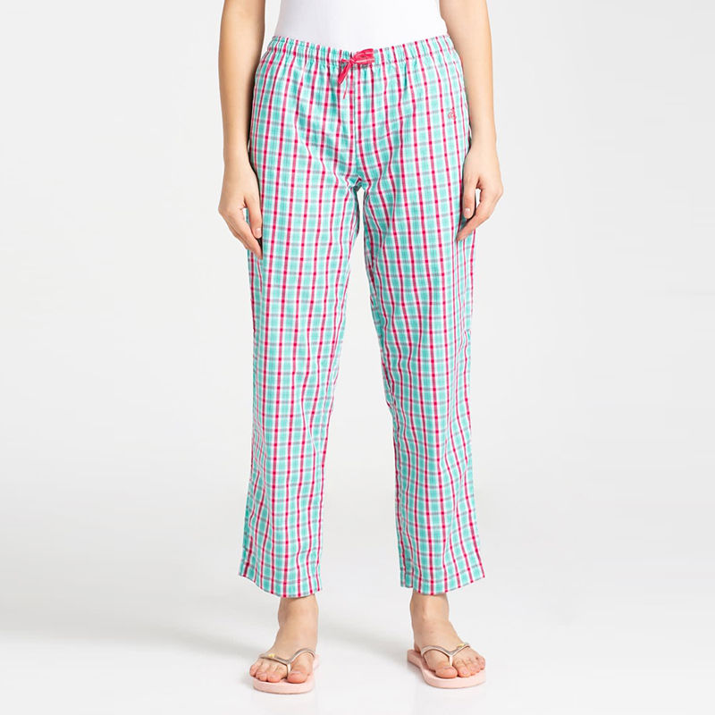 Jockey Ruby Assorted Checks Long Pant Style Number-RX06 - (S)