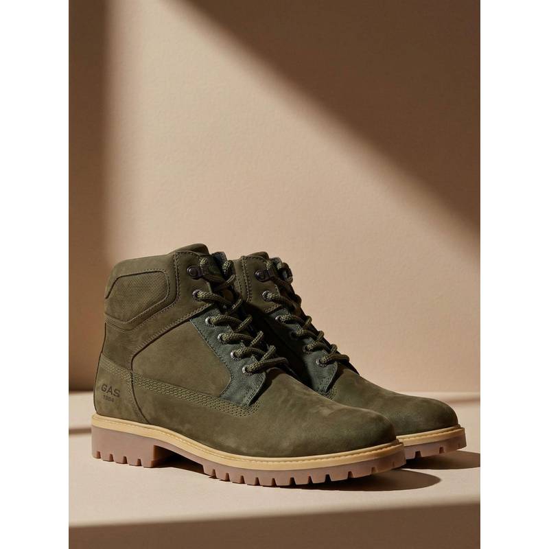 GAS Men Monolith 99 Olive Casual Boots (EURO 43)