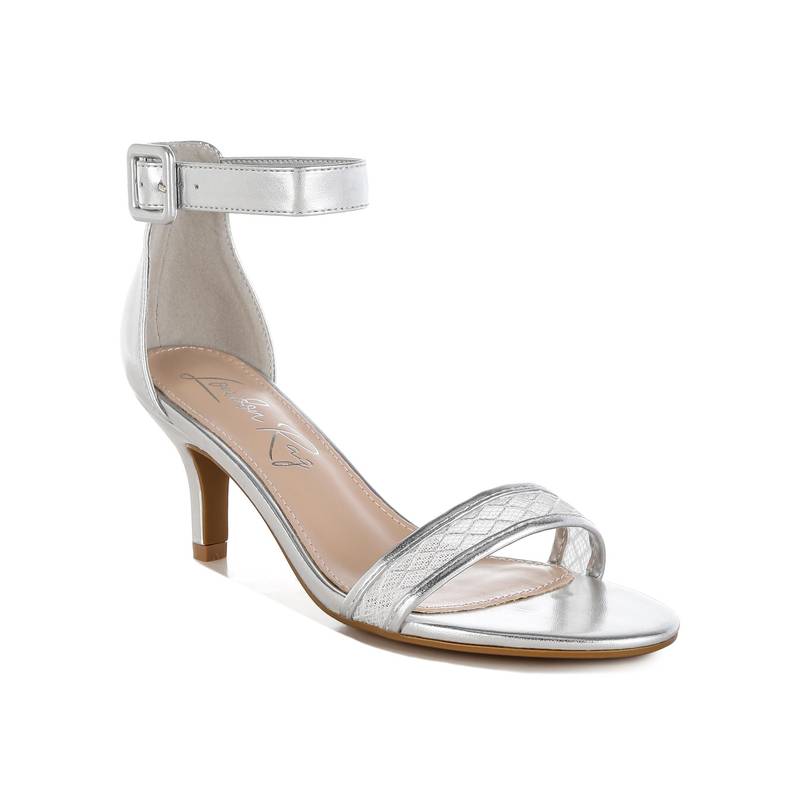 London Rag Women Metallic Silver Faux Leather Stilettos (EURO 37)