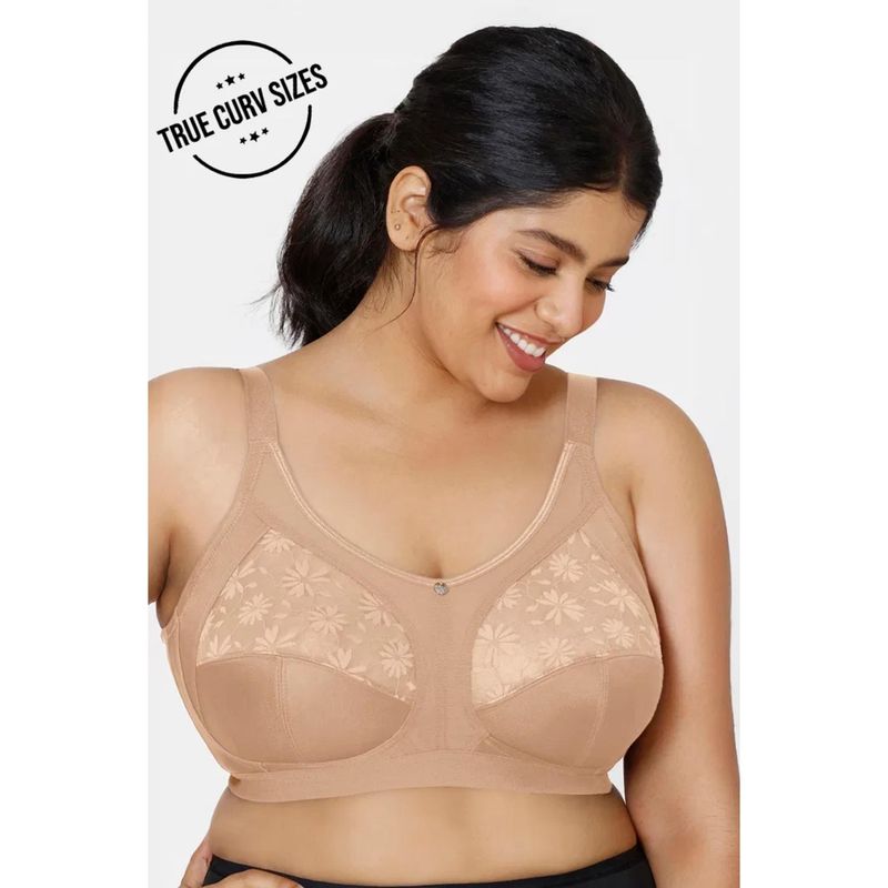 Zivame True Curve Basics Double Layered Non Wired Bra - Beige (34DD)