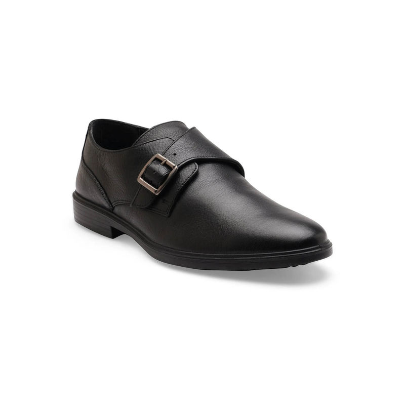 ERGON City EC-03 Men Black Formal Monk Straps (UK 11)