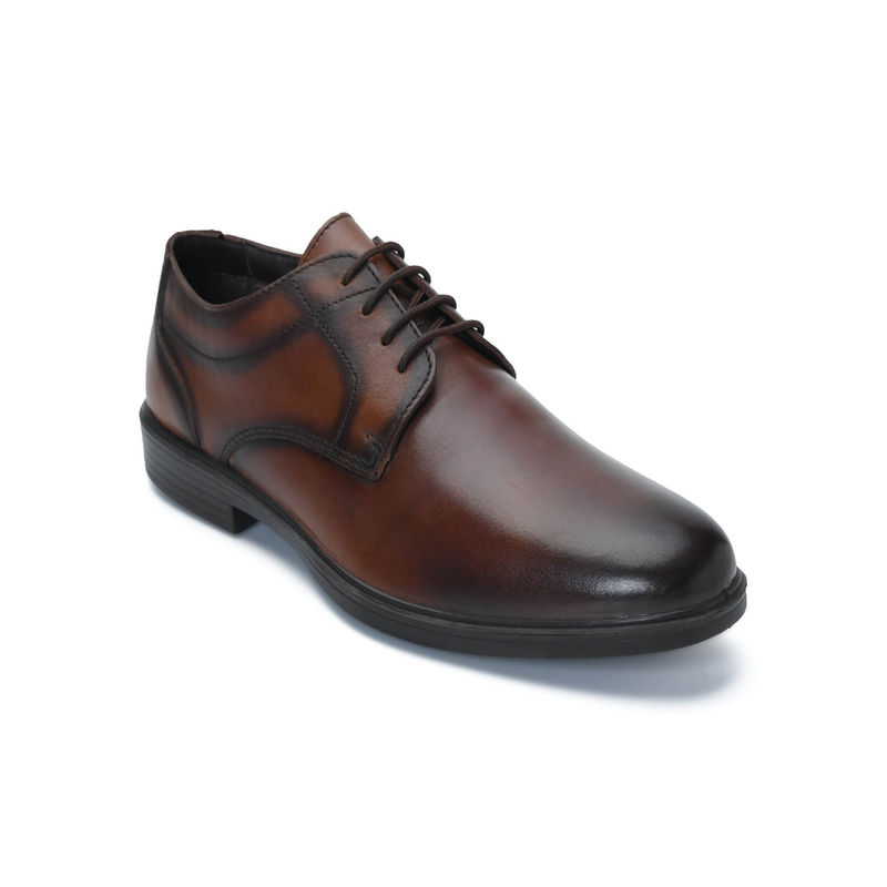 ERGON City EC-06 Men Brown Formal Derbies (UK 6)