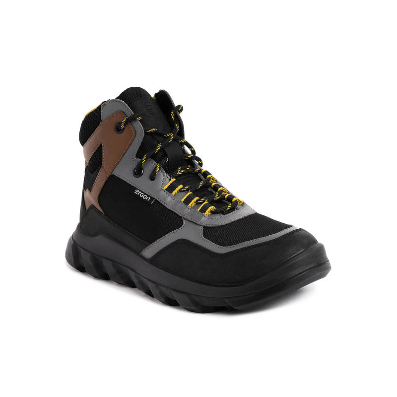 ERGON Outdoor EO-01 Men black Trekking Shoes (UK 6)