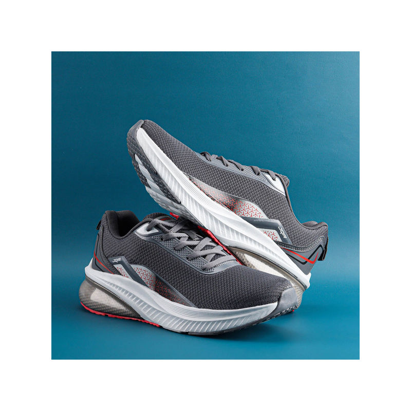 JQR HELIUM Grey Men Running Shoes (UK 10)
