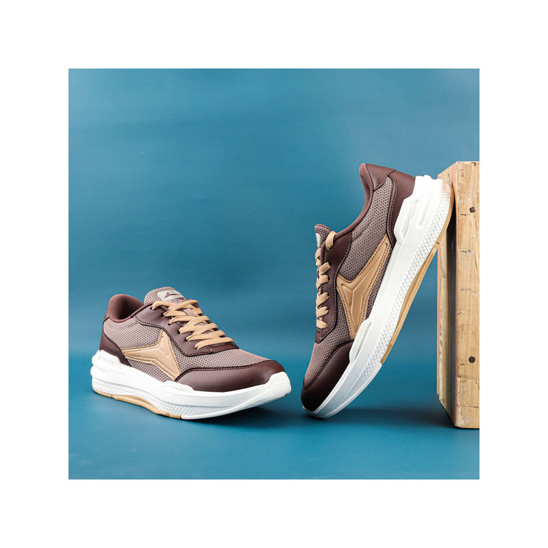 JQR TONY PLUS-2 Brown Men Running Shoes (UK 10)