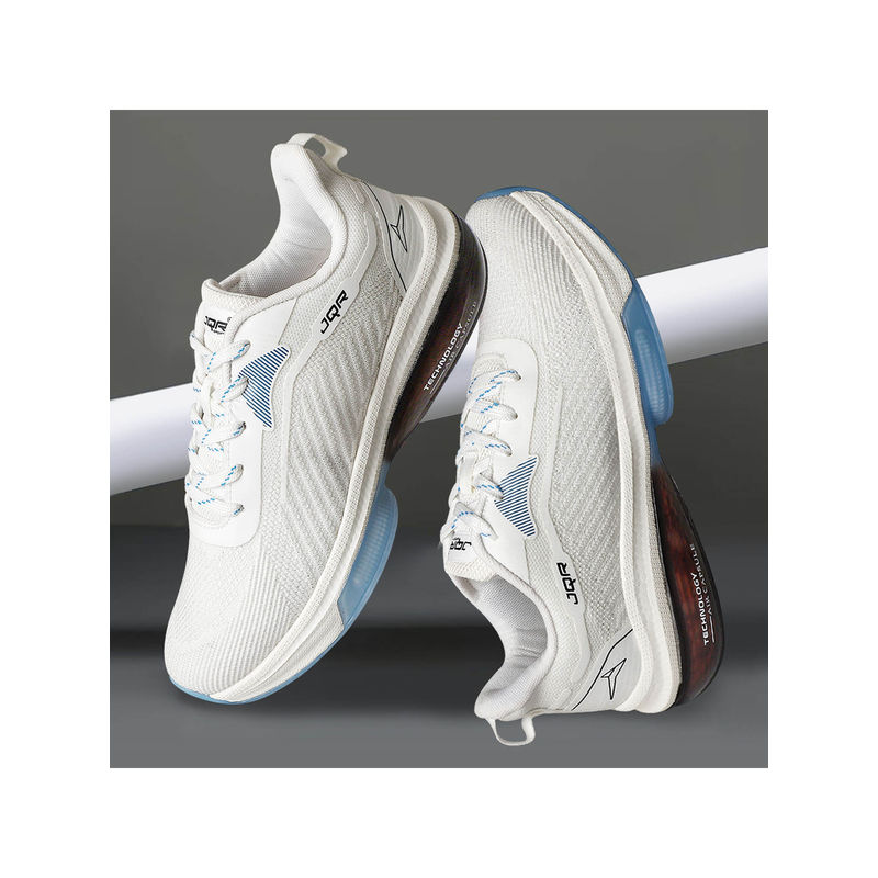 JQR ZAPATOS-27 White Men Running Shoes (UK 9)