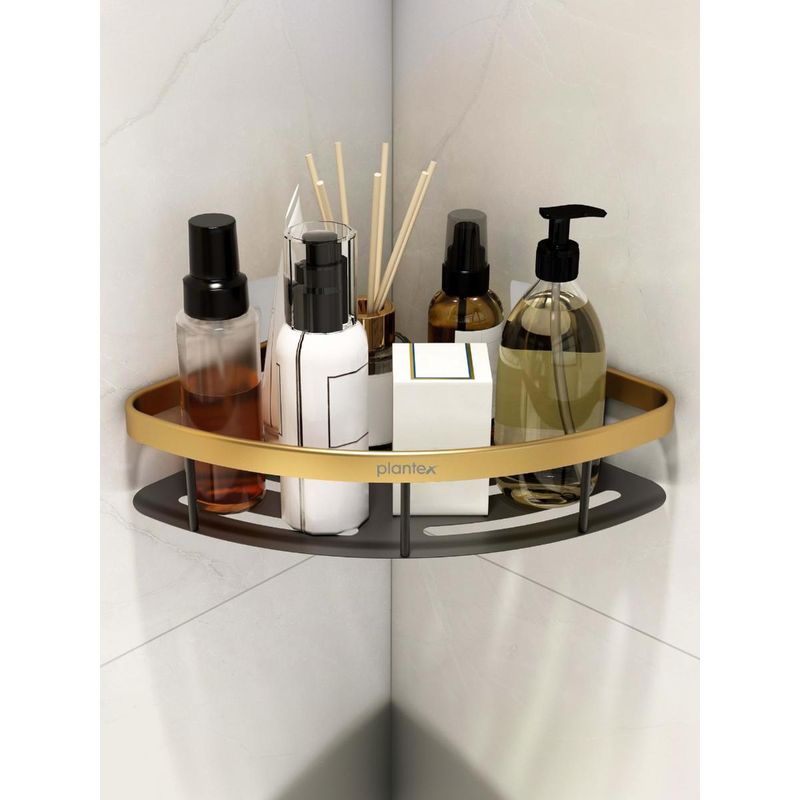 Buy Plantex Corner Shelf for Bathroom with Self Adhesive Sticker Online