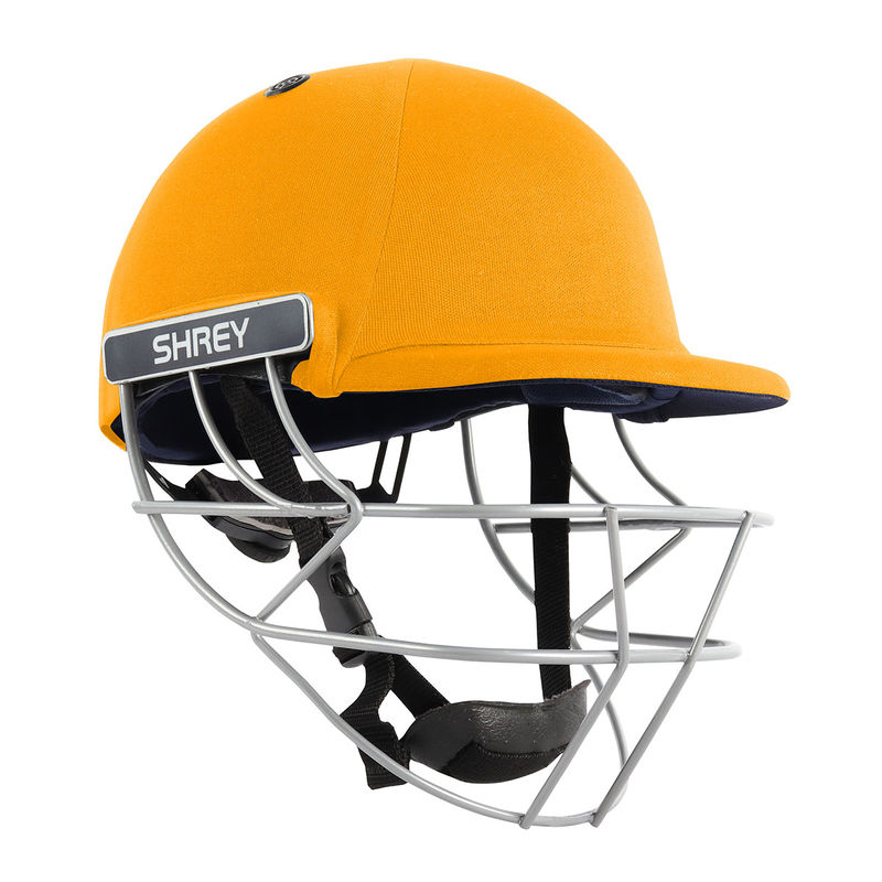 Shrey Classic Steel-Yellow Cricket Helmet (XS)