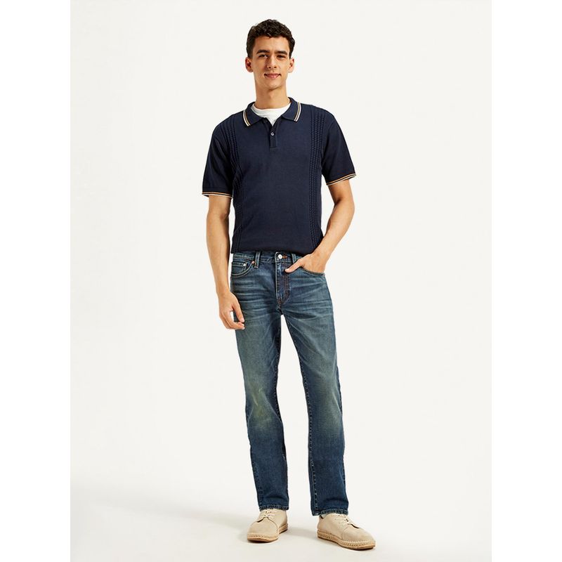 Levi's Men'S Navy Blue Slim Fit Jeans (36)