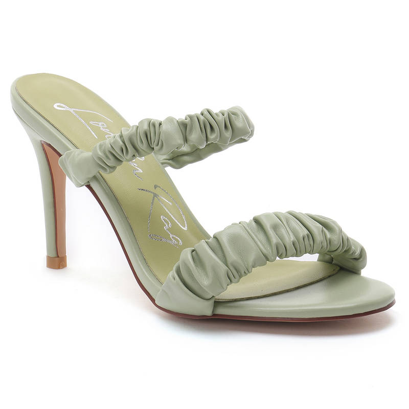 London Rag Solid Green Heels (EURO 38)