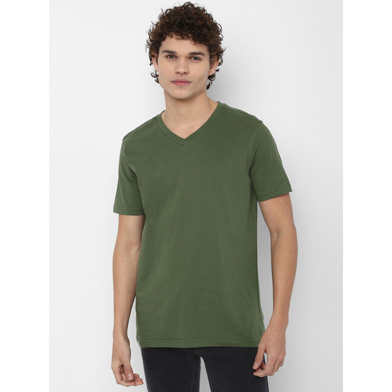 Forever 21 Green T-Shirt (S) (S)