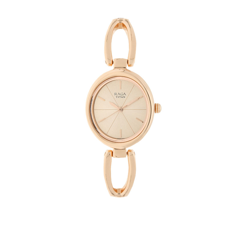 Rose gold titan on sale raga watches