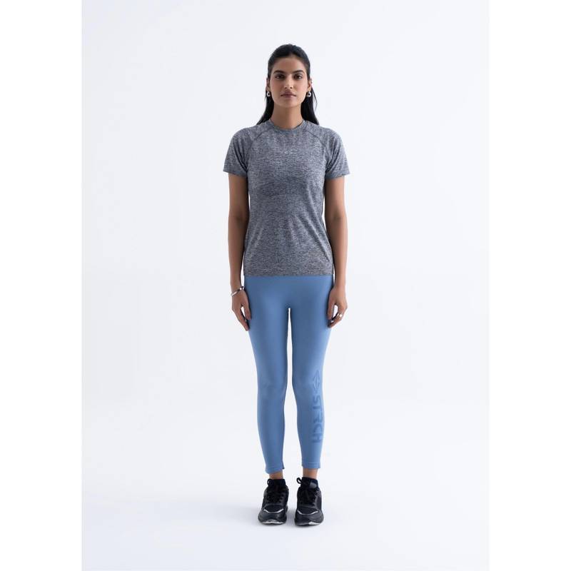 STRCH Black Solid Slim T-Shirt (L)