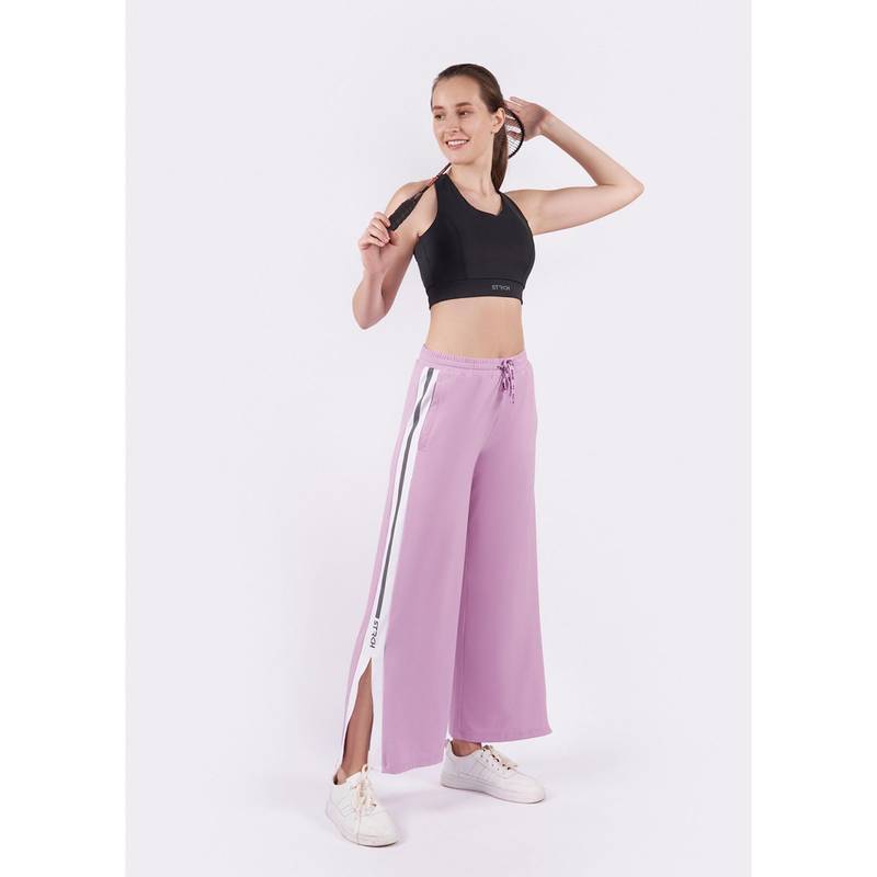STRCH Lavender Solid Regular Trackpant (M)
